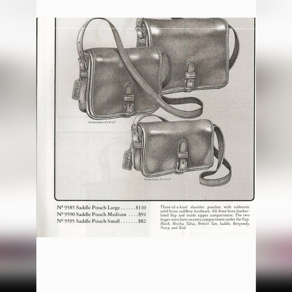 Vintage COACH 70's Saddle/ buckle Courier Large - Picture 14 of 17